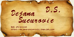 Dejana Šućurović vizit kartica
